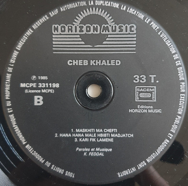 Cheb Khaled* : Hada Raykoum (LP, Album)