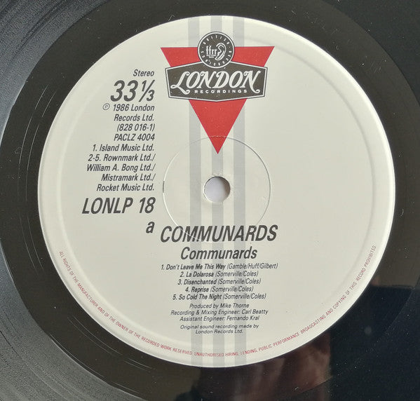 The Communards : Communards (LP, Album)