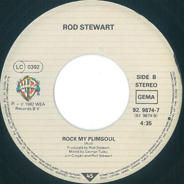Rod Stewart : Guess I'll Always Love You (7", Single)