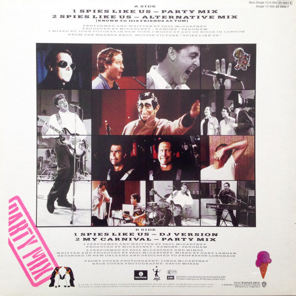Paul McCartney : Spies Like Us (Party Mix) (12", Maxi)