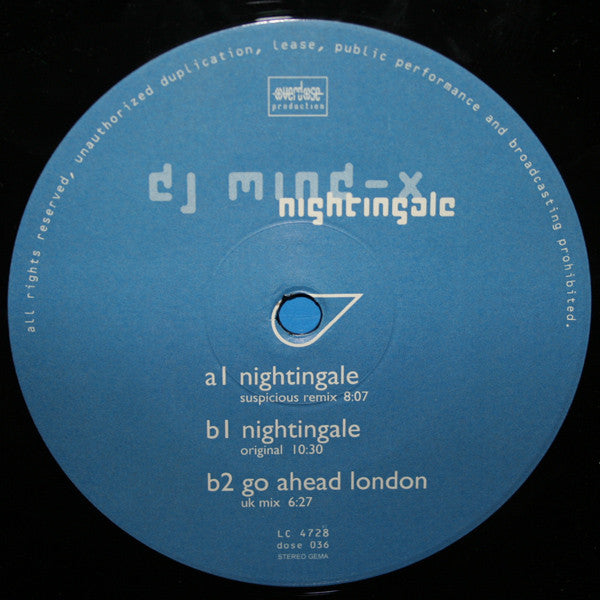 DJ Mind-X : Nightingale (12")