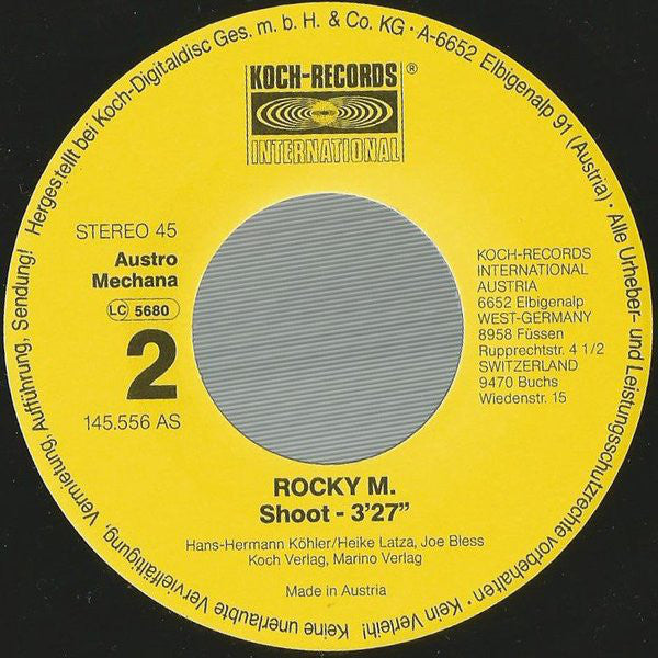 Rocky M : Rokoko / Shoot (7", Single)