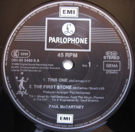 Paul McCartney : This One (12")