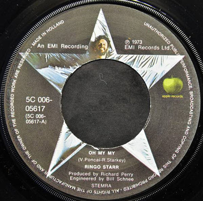 Ringo Starr : Oh My My (7", Single)