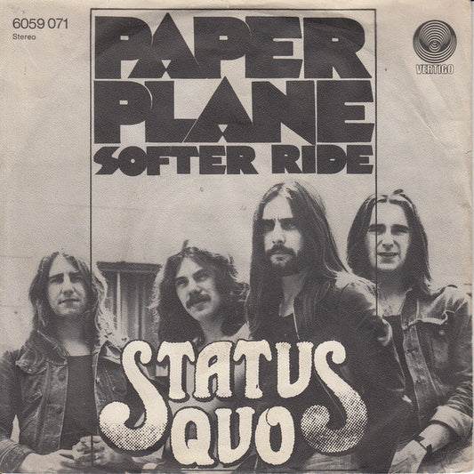 Status Quo : Paper Plane (7", Single)