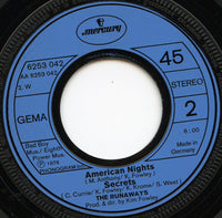 The Runaways : Blackmail / Cherry Bomb / American Nights / Secrets (7", EP)