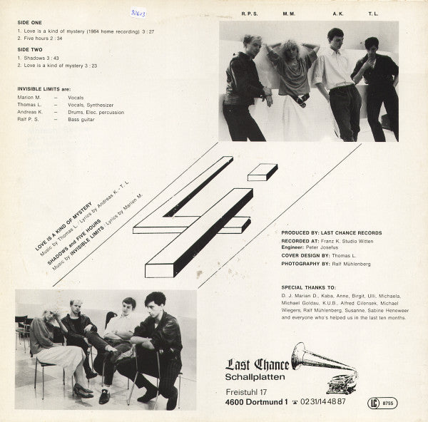 Invisible Limits : Love Is A Kind Of Mystery (12", Maxi, RP, Red)