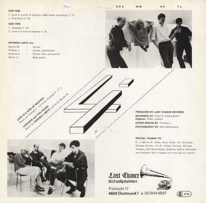 Invisible Limits : Love Is A Kind Of Mystery (12", Maxi, RP, Red)