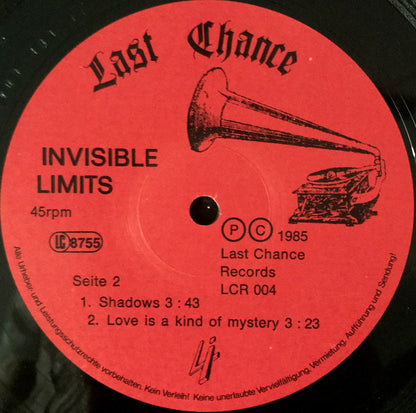 Invisible Limits : Love Is A Kind Of Mystery (12", Maxi, RP, Red)