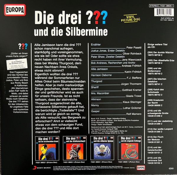 Mary Virginia Carey : Die Drei ???  26 - Und Die Silbermine (LP, Pic, RE)