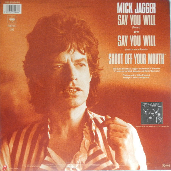 Mick Jagger : Say You Will (12", Maxi)