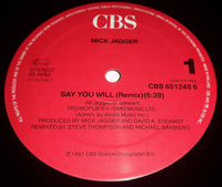 Mick Jagger : Say You Will (12", Maxi)
