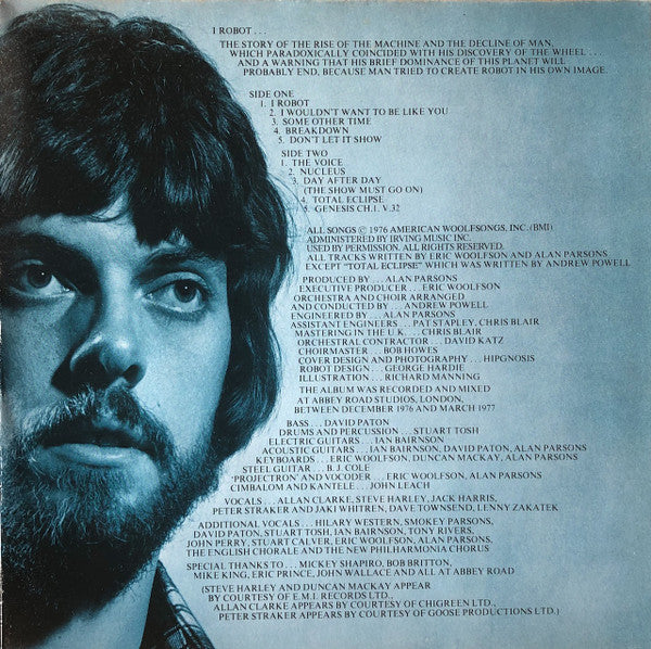 The Alan Parsons Project : I Robot (LP, Album, RE, Gat)