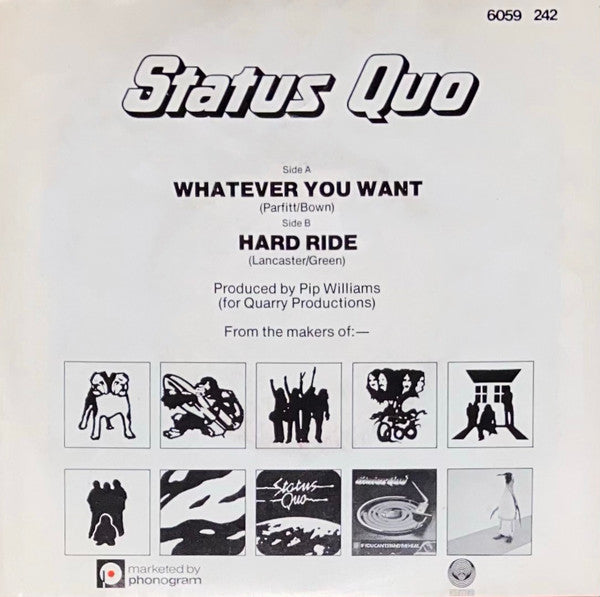 Status Quo : Whatever You Want (7", Single)