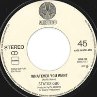 Status Quo : Whatever You Want (7", Single)