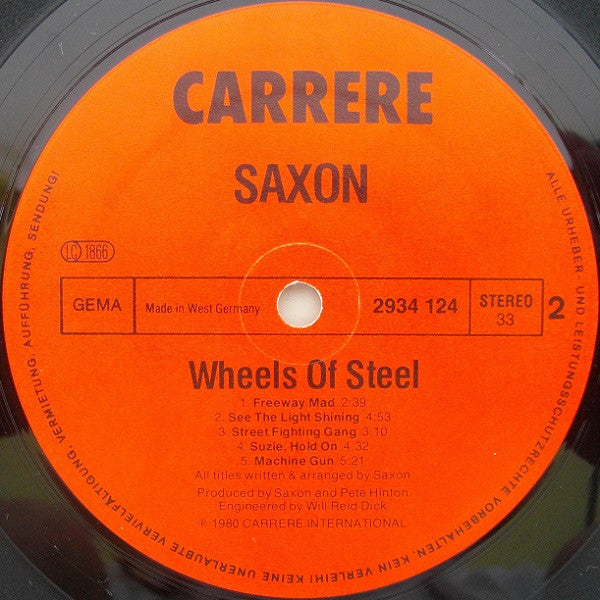 Saxon : Wheels Of Steel (LP, Album)
