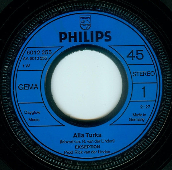 Ekseption : Alla Turka (7", Single)