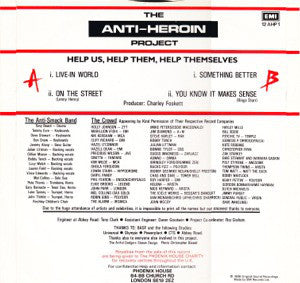 The Anti-Heroin Project : Live-In World (12", Maxi)