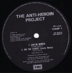 The Anti-Heroin Project : Live-In World (12", Maxi)