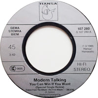 Modern Talking : You Can Win If You Want (Special Single Remix) (7", Single)