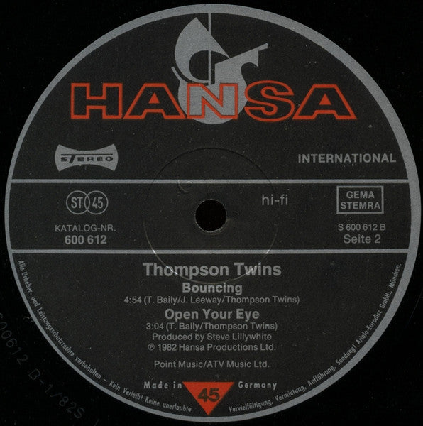 Thompson Twins : Runaway (12")