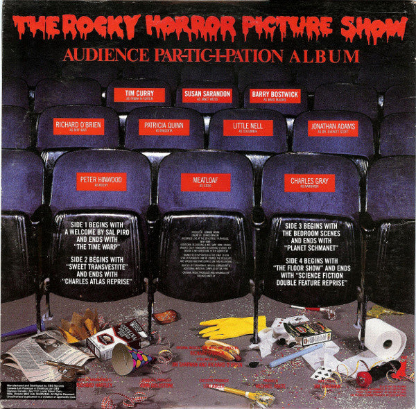 Various : The Rocky Horror Picture Show (The Original Audience Par-Tic-I-Pation Album) (2xLP, Album)