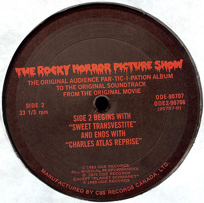 Various : The Rocky Horror Picture Show (The Original Audience Par-Tic-I-Pation Album) (2xLP, Album)