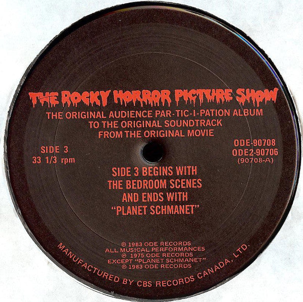 Various : The Rocky Horror Picture Show (The Original Audience Par-Tic-I-Pation Album) (2xLP, Album)