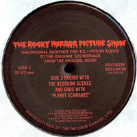 Various : The Rocky Horror Picture Show (The Original Audience Par-Tic-I-Pation Album) (2xLP, Album)