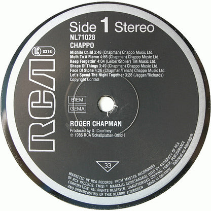 Roger Chapman : Chappo (LP, Album, RE)