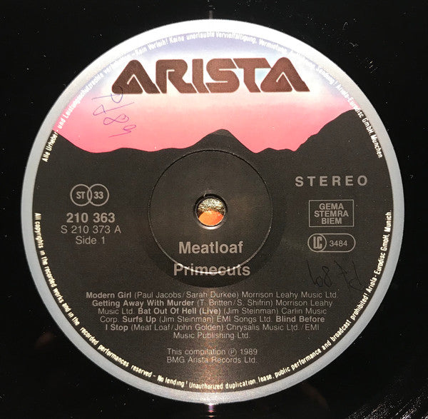 Meat Loaf : Prime Cuts (LP, Comp)