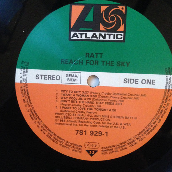 Ratt : Reach For The Sky (LP, Album)