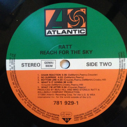 Ratt : Reach For The Sky (LP, Album)