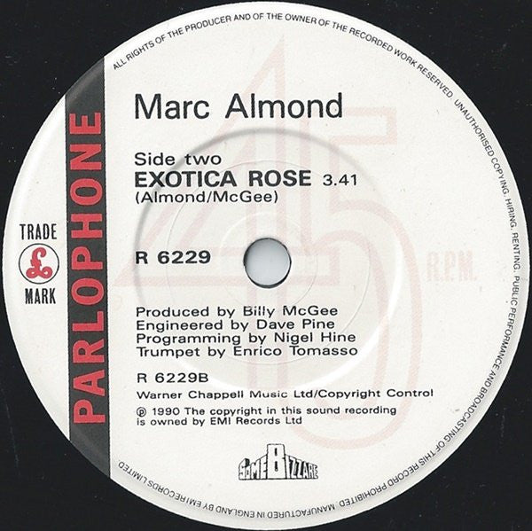 Marc Almond : A Lover Spurned (7", Single)