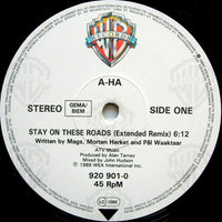 a-ha : Stay On These Roads (Extended Remix) (12", Maxi)