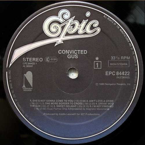 Gus : Convicted! (LP, Album)