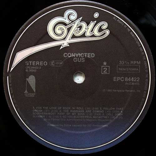 Gus : Convicted! (LP, Album)