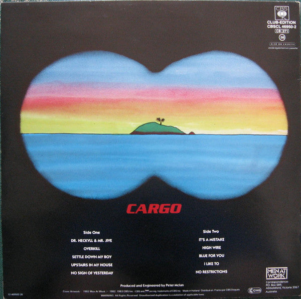 Men At Work : Cargo (LP, Album, Club)