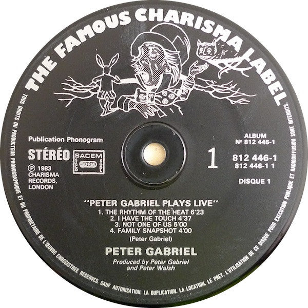 Peter Gabriel : Plays Live (2xLP, Album)