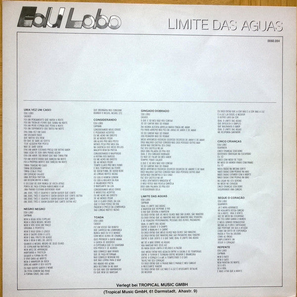 Edu Lobo : Limite Das Aguas (LP, Album)