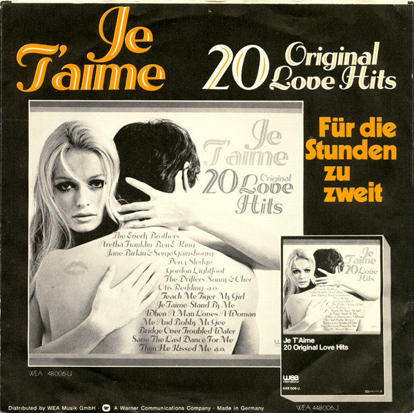 Jane Birkin Avec Serge Gainsbourg : Je T'aime... Moi Non Plus (7", Single, RE)