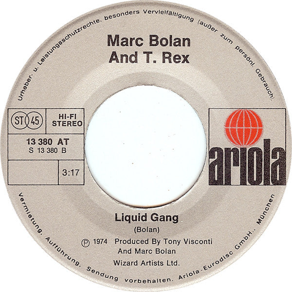 T. Rex : Think Zinc (7", Single)