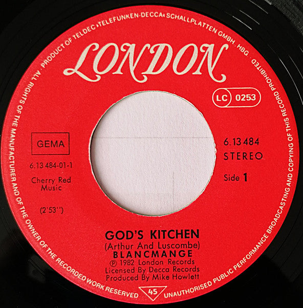 Blancmange : God's Kitchen / I've Seen The Word (7")