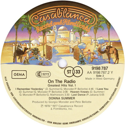 Donna Summer : On The Radio - Greatest Hits Volumes I & II (2xLP, Comp, P/Mixed, RE)
