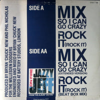 Jazzy Jeff : Mix So I Can Go Crazy (12")