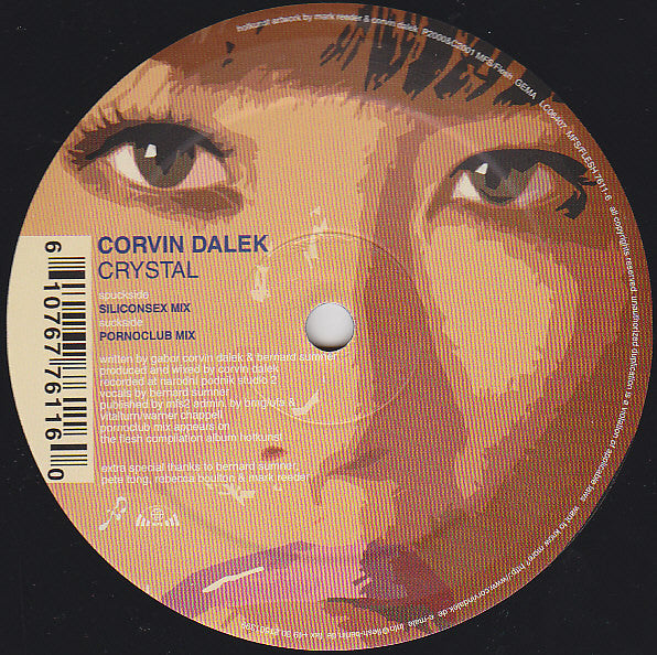 Corvin Dalek Featuring Bernard Sumner : Crystal (12")