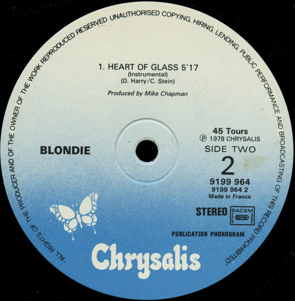 Blondie : Heart Of Glass (12", Maxi)