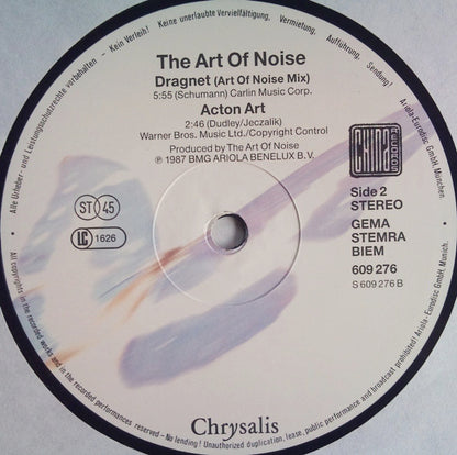 The Art Of Noise : Dragnet (12", Maxi)