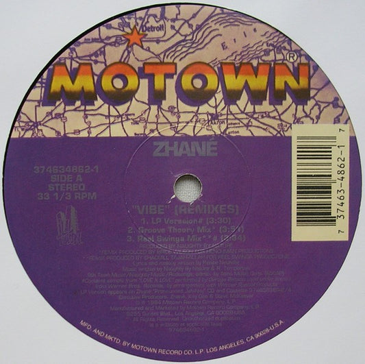 Zhané : Vibe (Remixes) (12", Single, Spe)