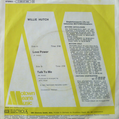 Willie Hutch : Love Power (7", Single)